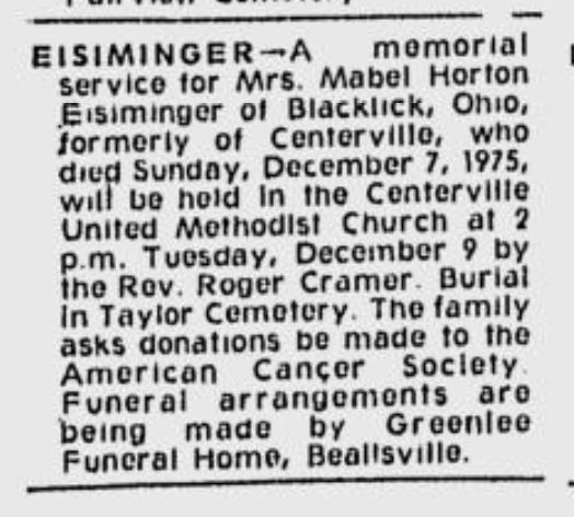 funeral notice